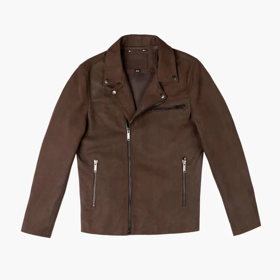 Pure sheep skin leather jacket