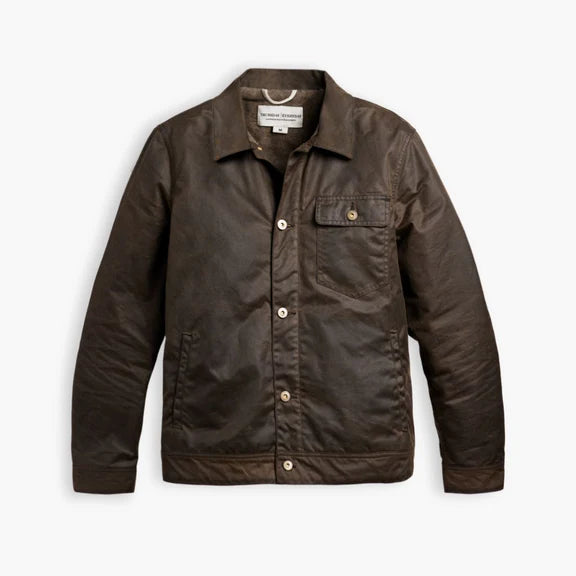 Stylish warm leather jacket for men