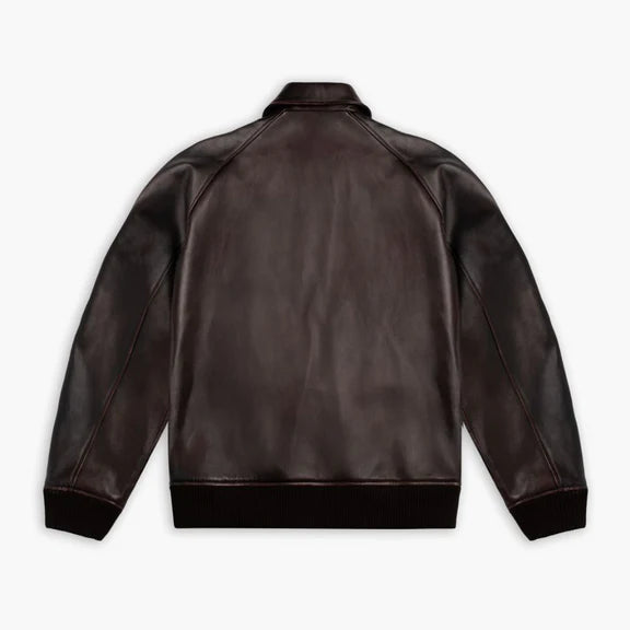Classic leather jacket simple leather jacket for men