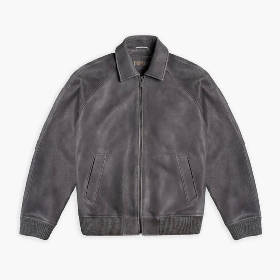 Classic leather jacket simple leather jacket for men