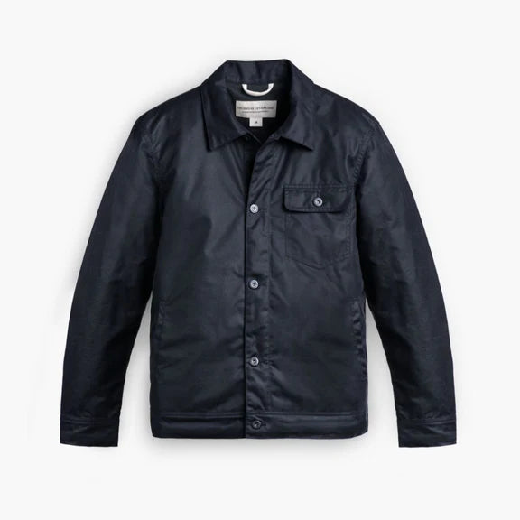 Stylish warm leather jacket for men