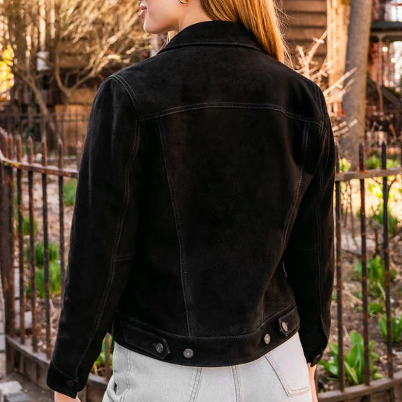 Women's fashionable leather jacket pure leather warm coat