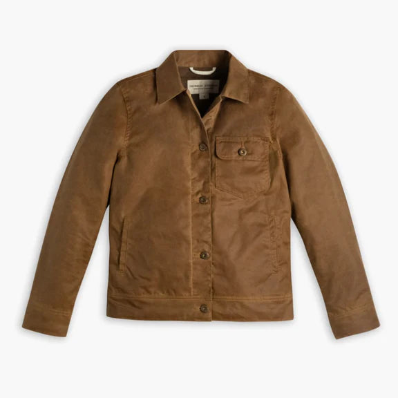 Classic pure leather coat for women