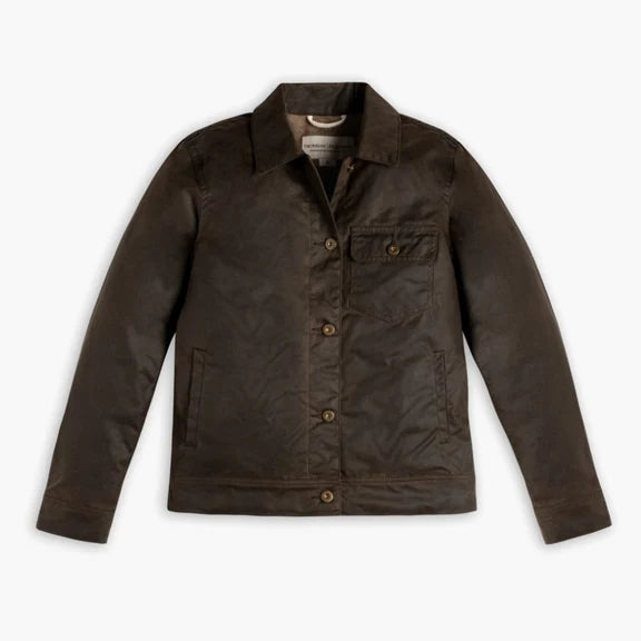 Classic dark brown coat for women