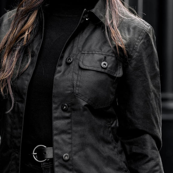 Classic pure leather coat for women
