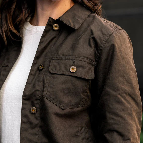 Classic dark brown coat for women