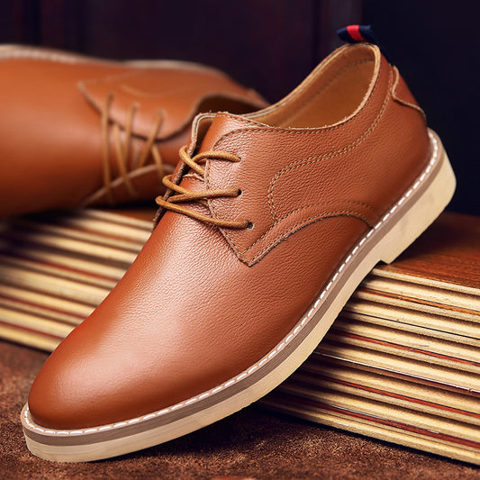 Men's leather shoes casual shoes