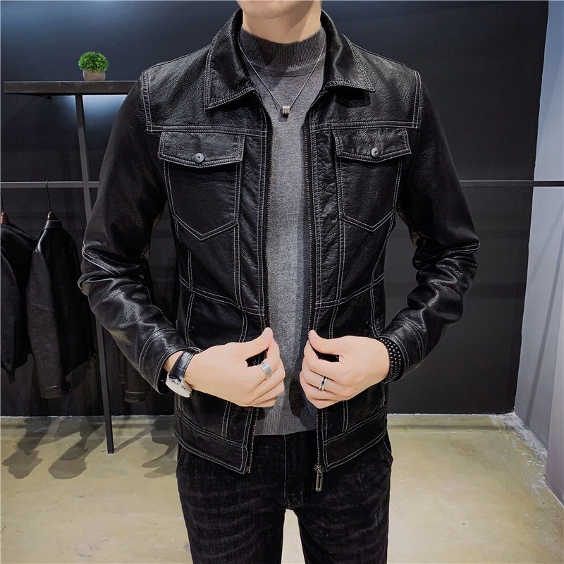 Leather men's jacket