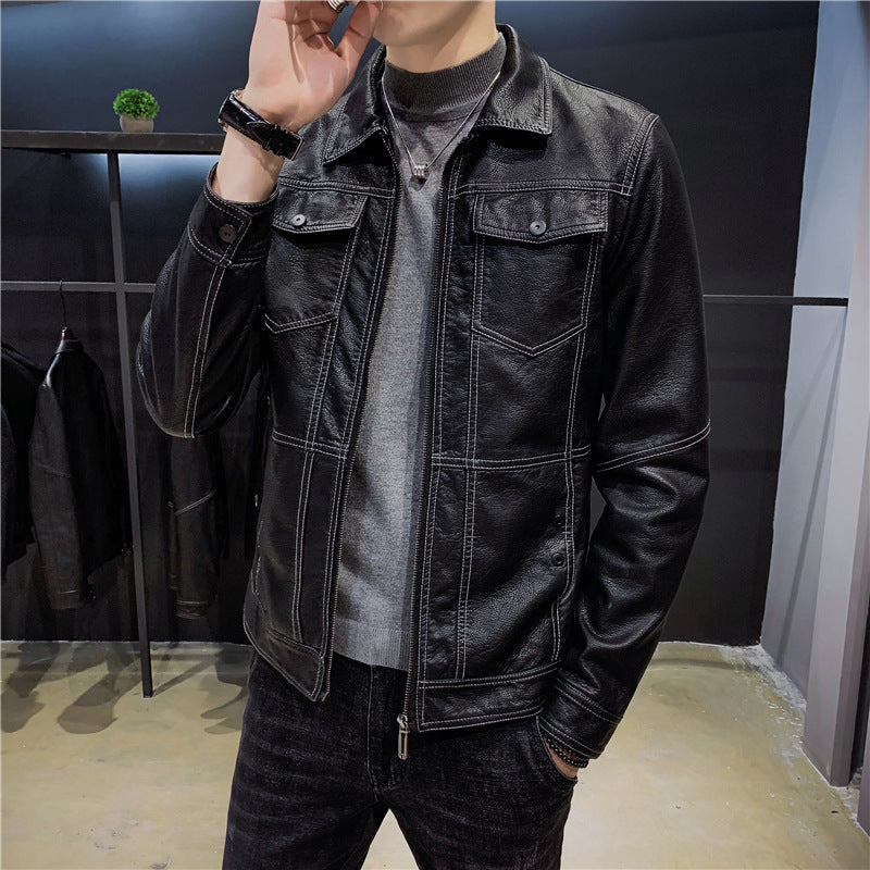Leather men's jacket