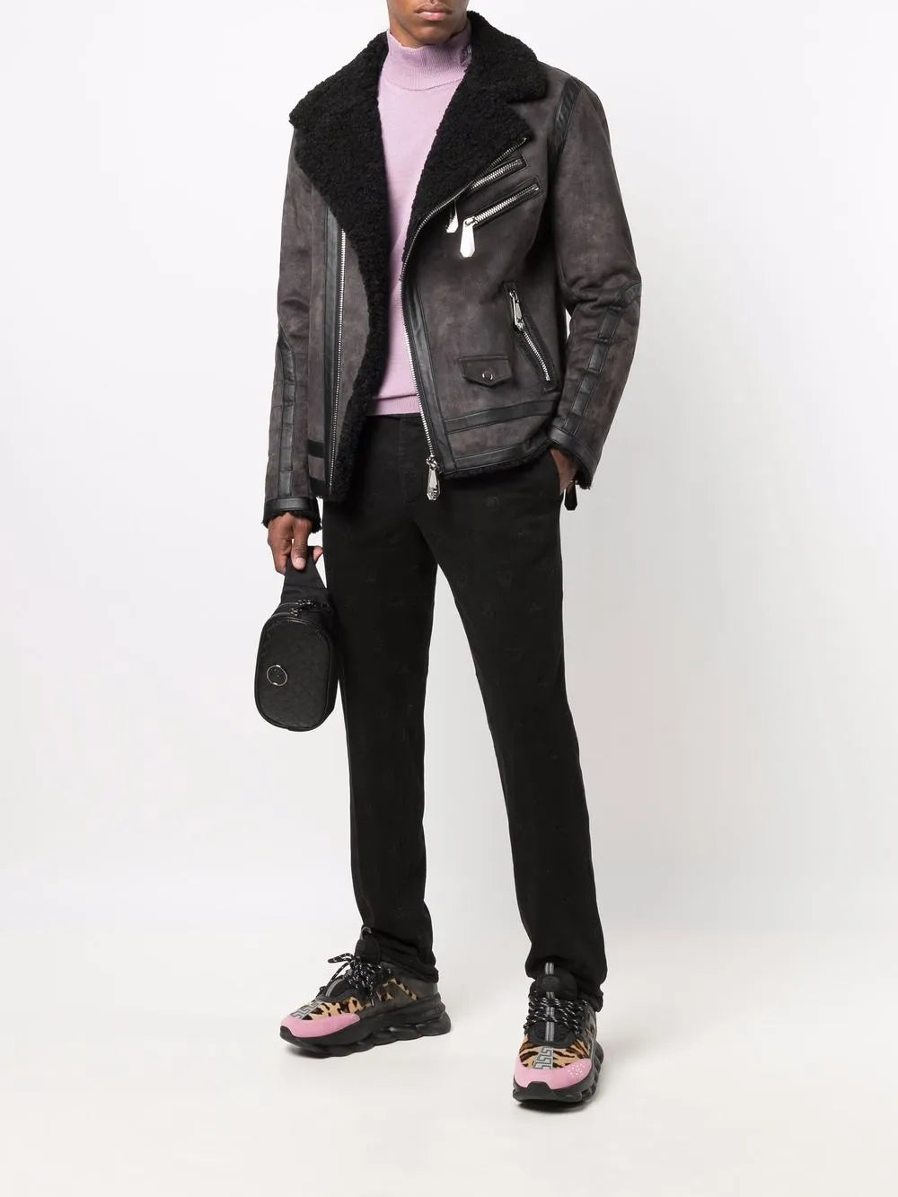 Men’s Slim Fit Biker Jacket – Premium Leather Motorcycle Outerwear