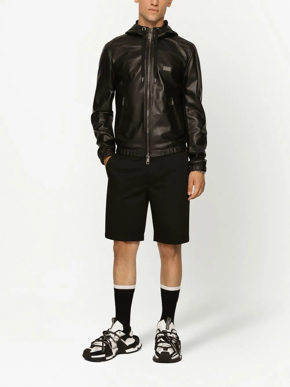 Style Hooded Leather Jacket for Men – Casual & Modern Look