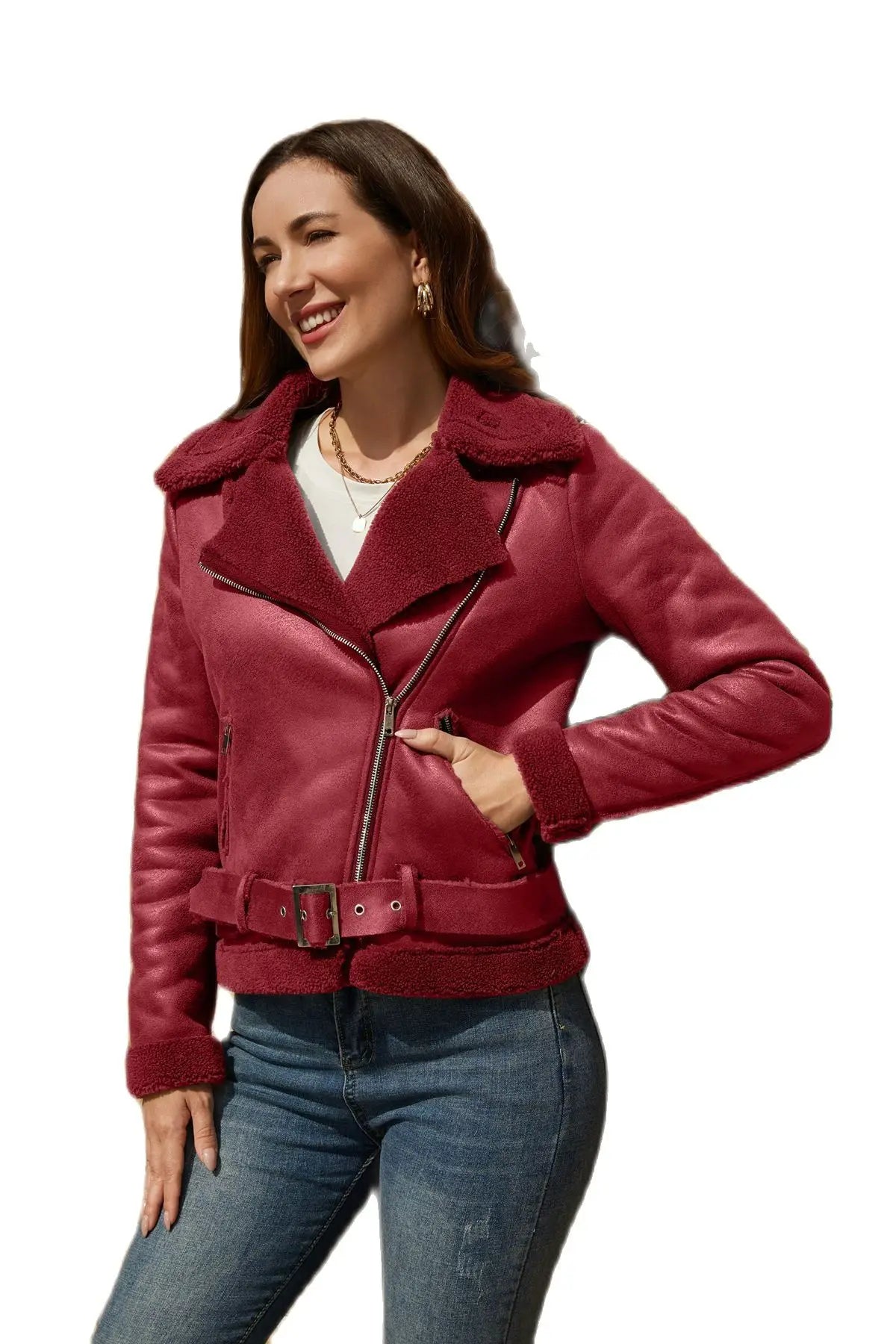 fur Leather Jacket