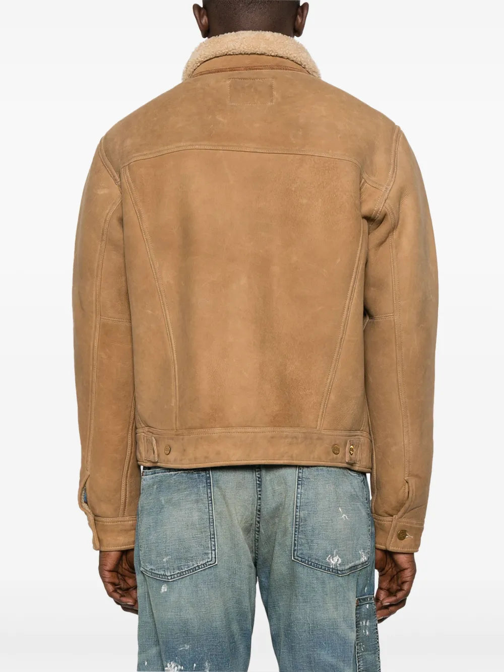 Sheepskin Leather Jacket with Soft Shearling Lining