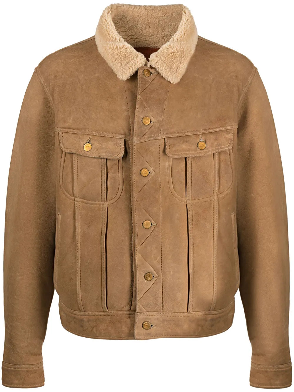Sheepskin Leather Jacket with Soft Shearling Lining