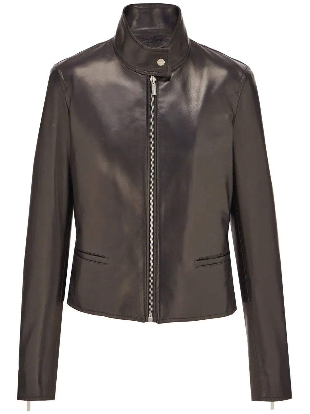 Women's Casual Zip-Up Leather Rider Jacket