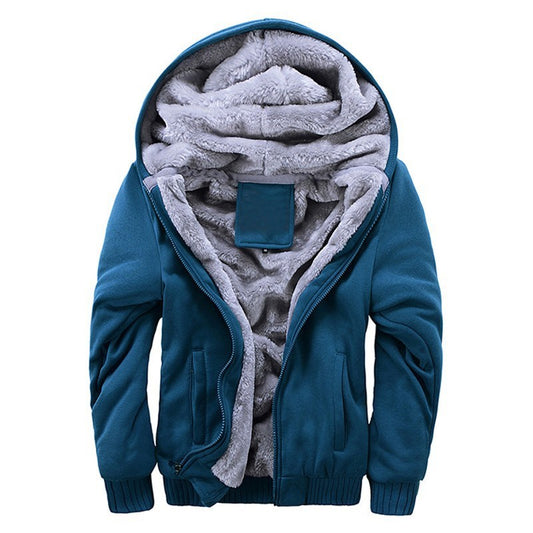 fleece hooded jacket