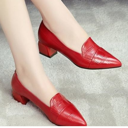 Small leather shoes