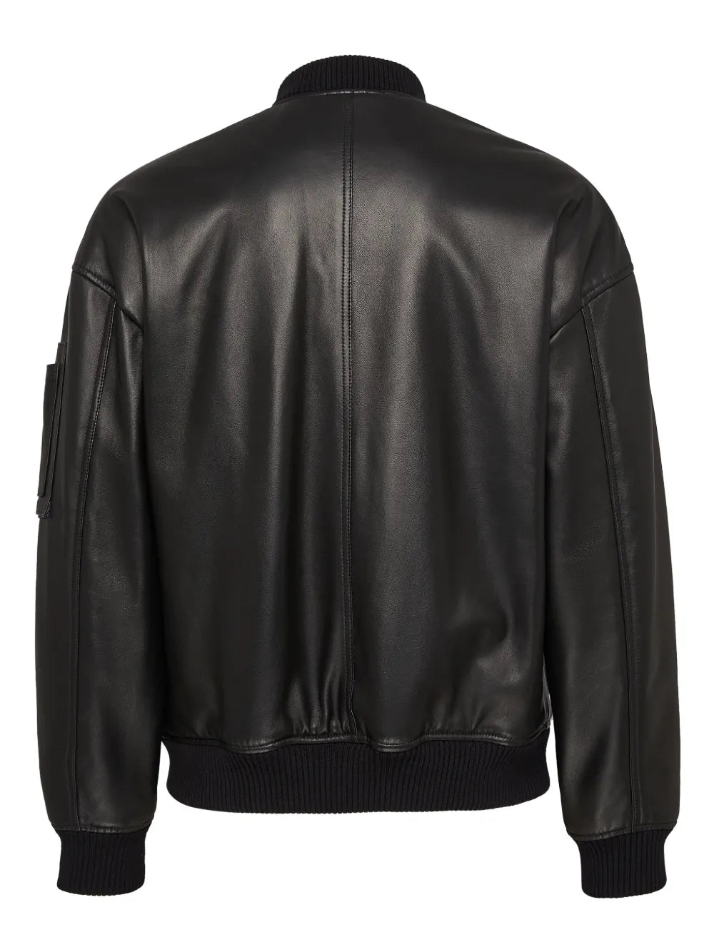 Men’s Leather Bomber Jacket – Classic Genuine Leather Outerwear