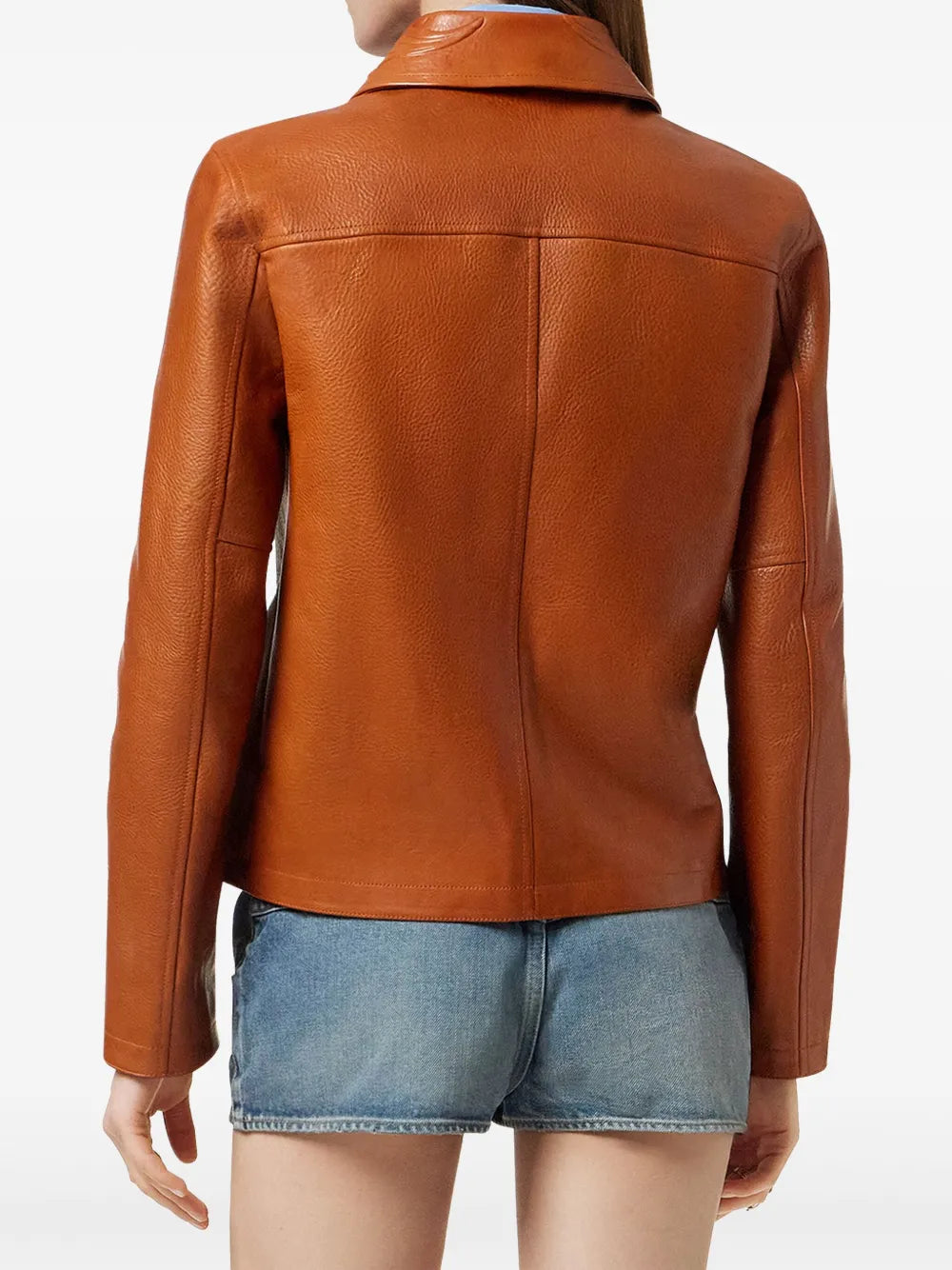 Stylish Zip-Up Leather Jacket for Winter Fashion