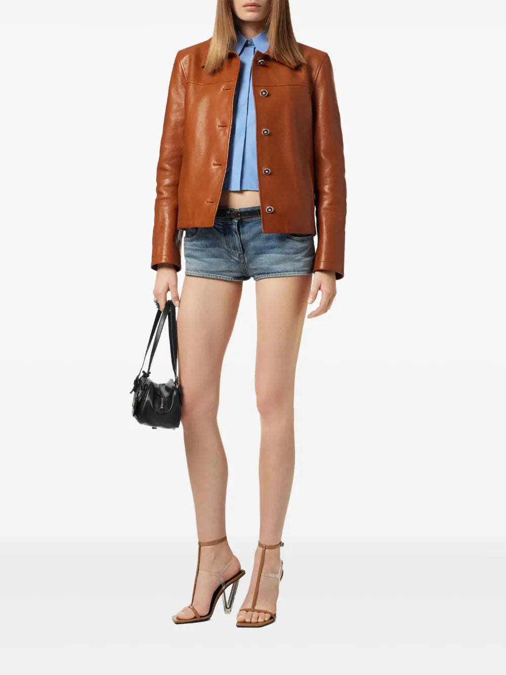 Stylish Zip-Up Leather Jacket for Winter Fashion