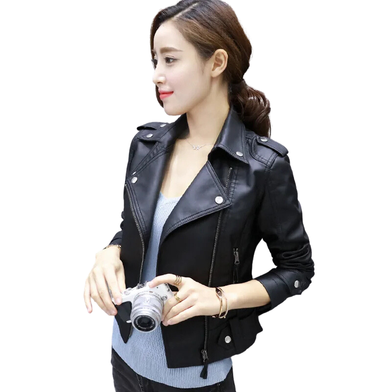 women leather jacket