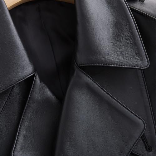 women black leather jacket