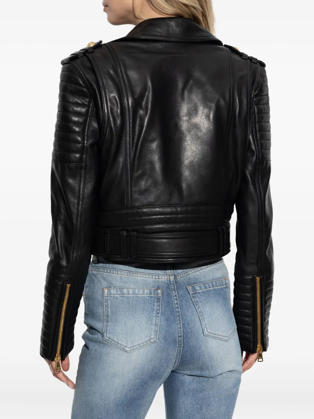 Premium Leather Jacket with Zipper Front – Modern and Versatile Design