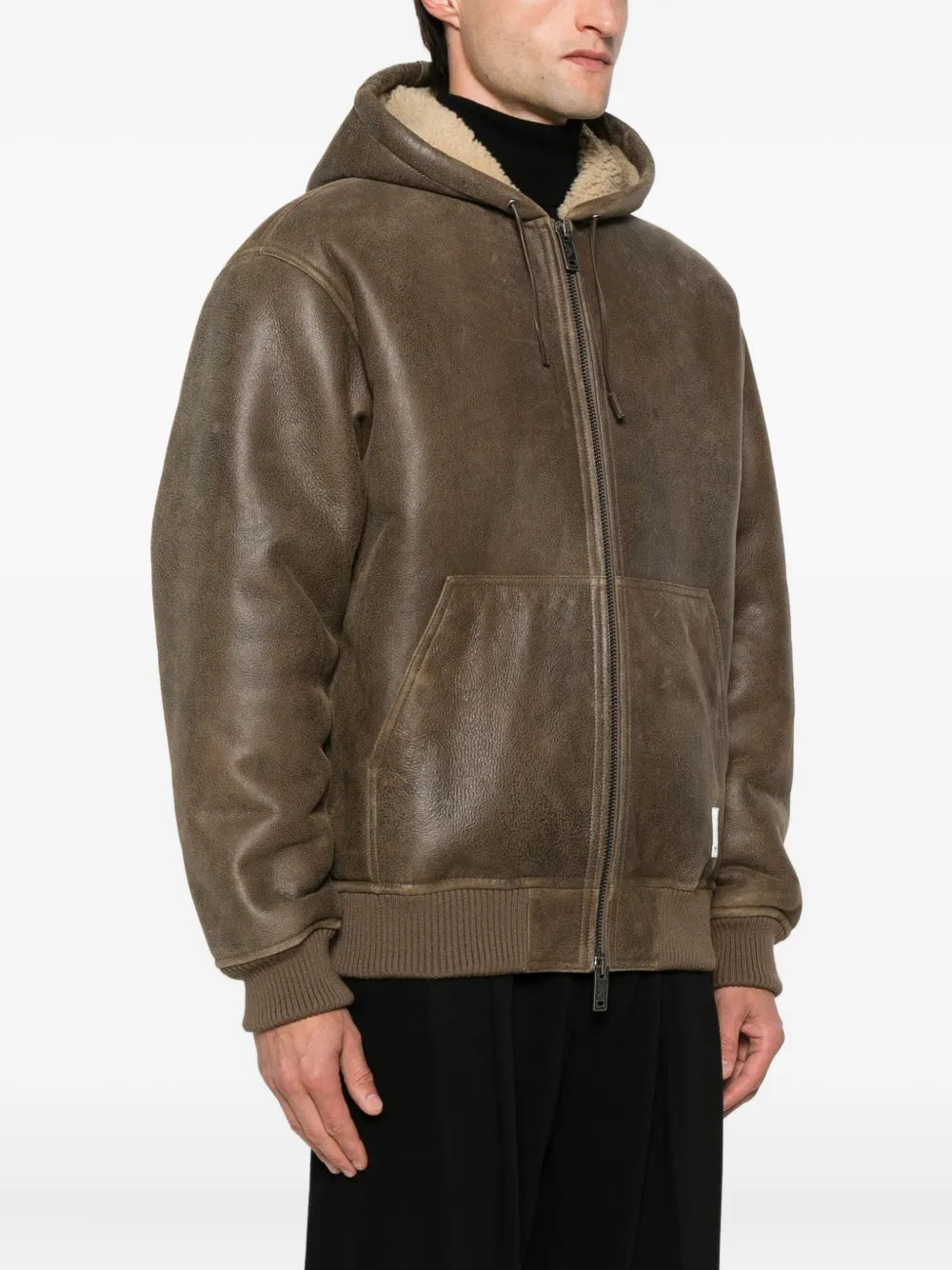 Luxury Hooded Shearling Jacket – Warm & Stylish Winter Outerwear