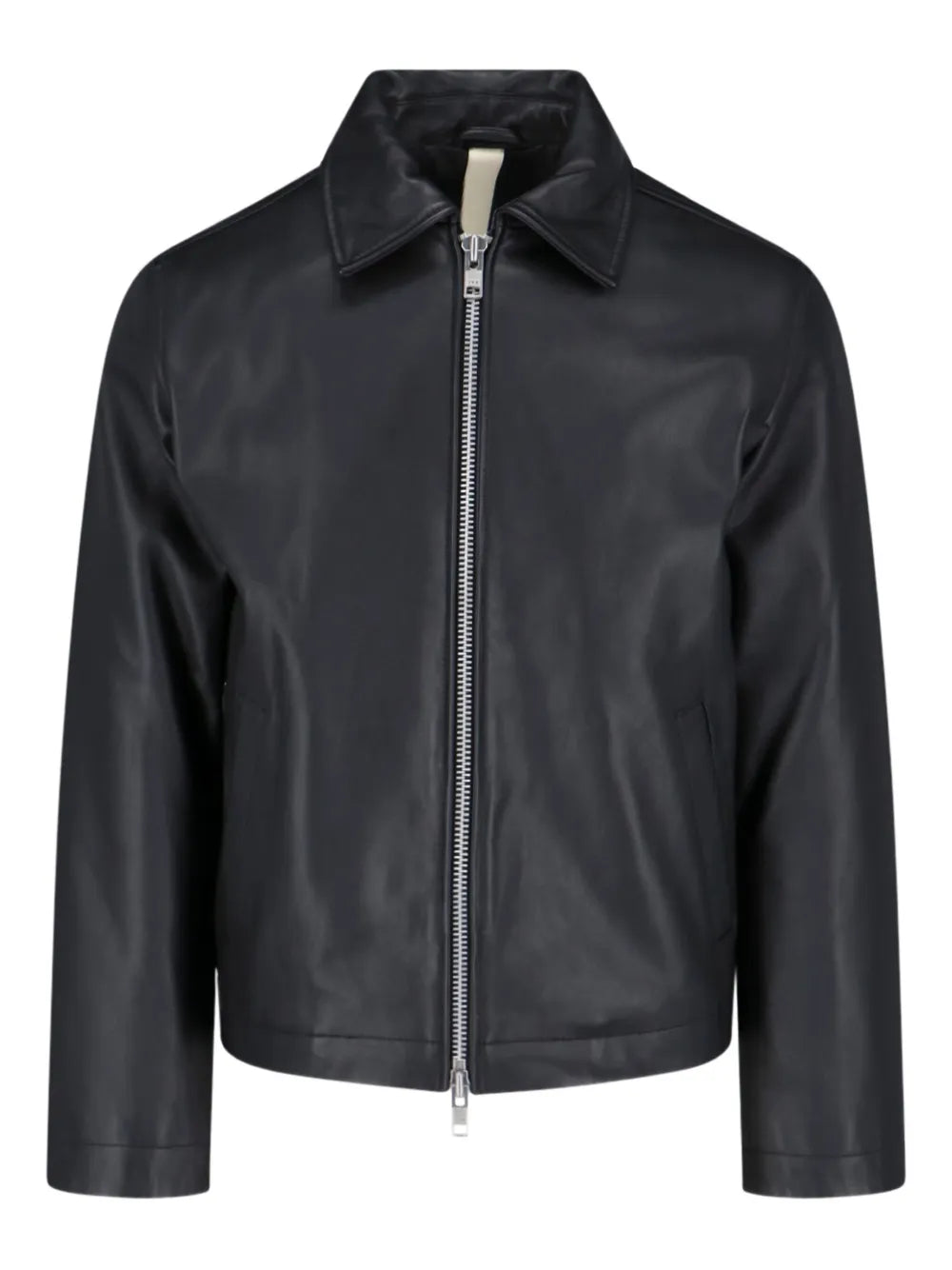 Men’s Zip-Front Leather Jacket