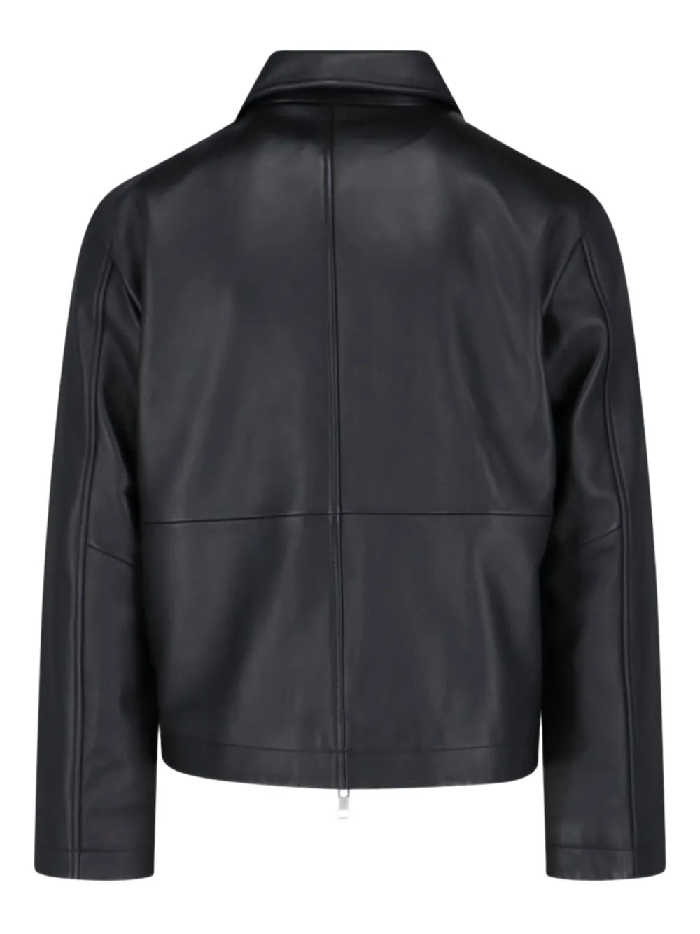 Men’s Zip-Front Leather Jacket