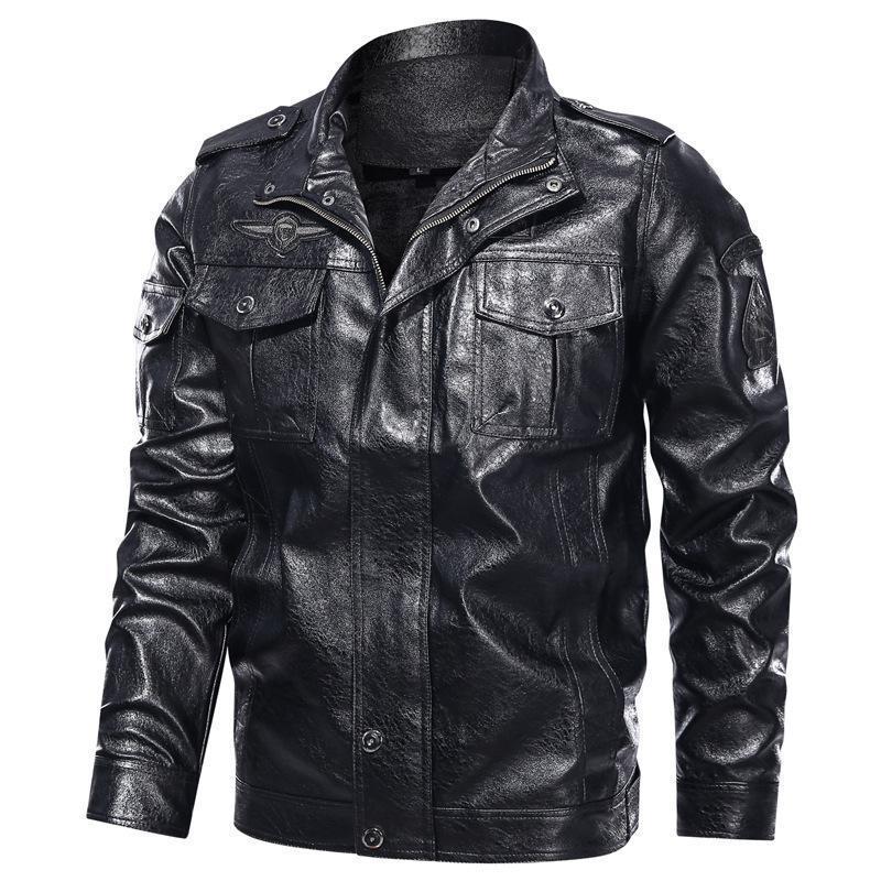 Motorcycle PU leather jacket
