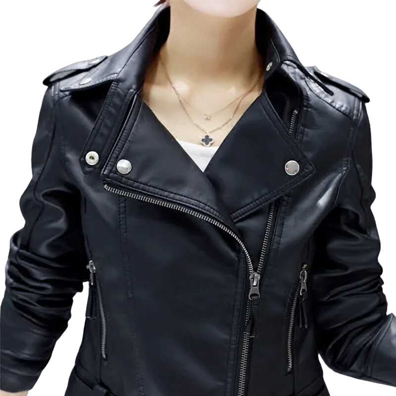 Stylish women leather jacket