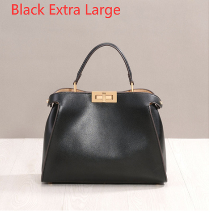 Big Bag White-Collar Fashion New Cat Bag Leather Leather Leather