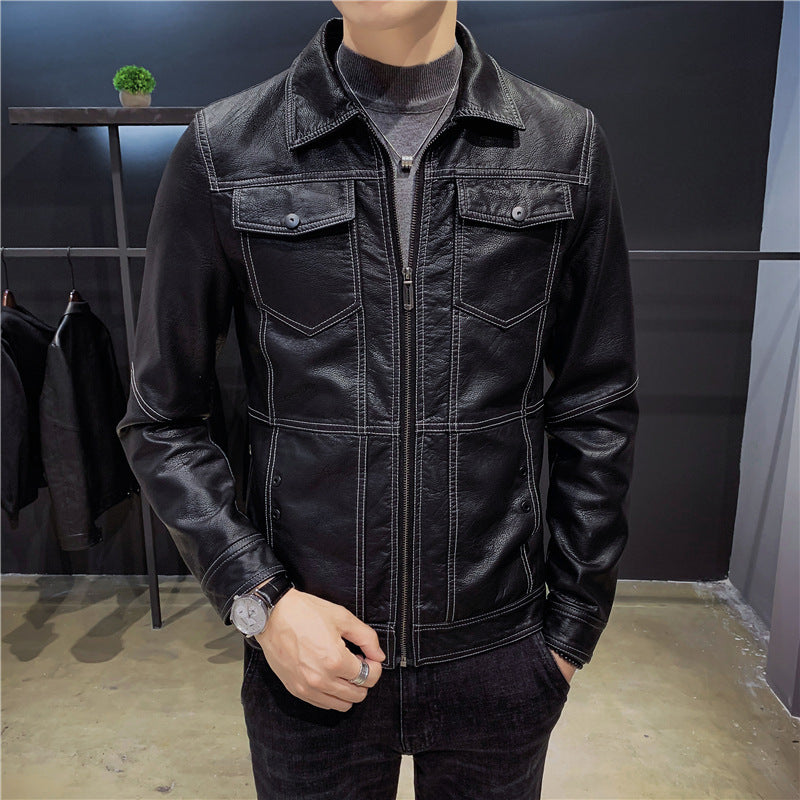 Leather men's jacket