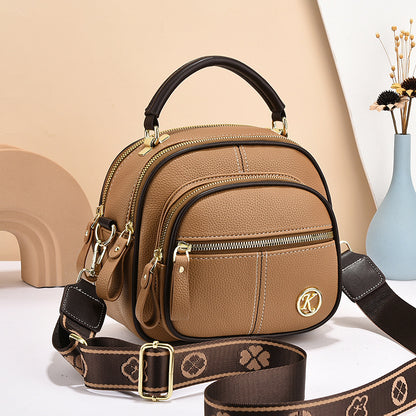 Versatile Crossbody Bag For Multi-zipper Design Shoulder Bags With Portable Fashion Handbags Small Square Bag
