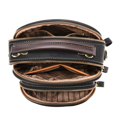 Versatile Crossbody Bag For Multi-zipper Design Shoulder Bags With Portable Fashion Handbags Small Square Bag