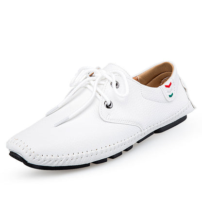 Casual Leather Shoes Men's Sneakers British leather Shoes