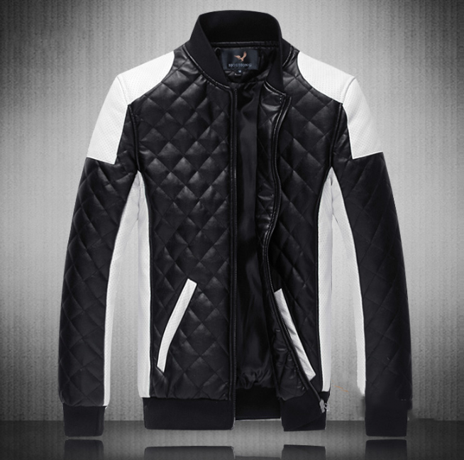 Oversized men's leather jacket