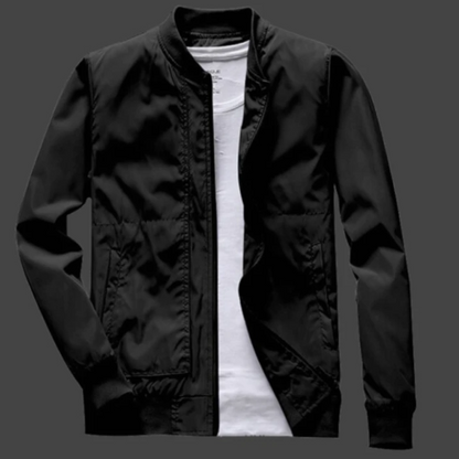 Oversized men's leather jacket
