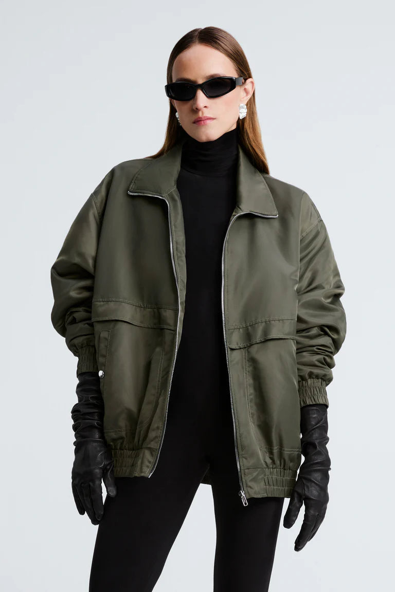 Modern classic leather jacket loose women jacket