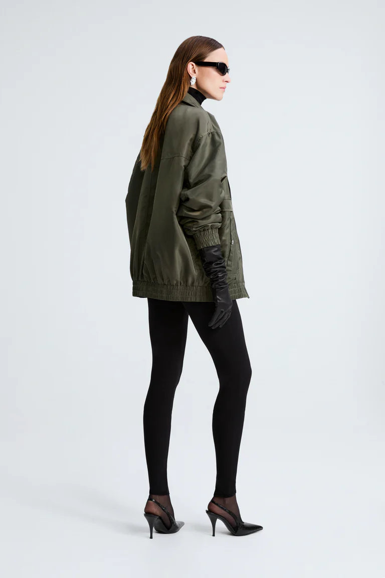 Modern classic leather jacket loose women jacket