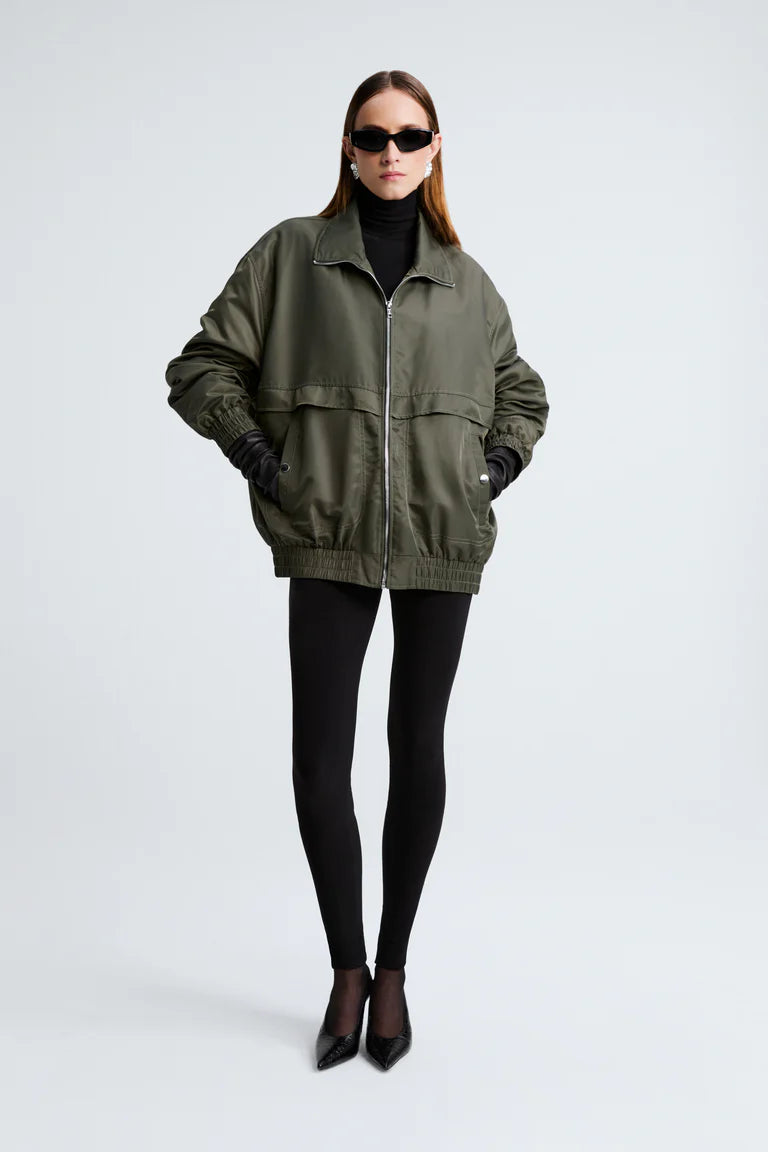 Modern classic leather jacket loose women jacket