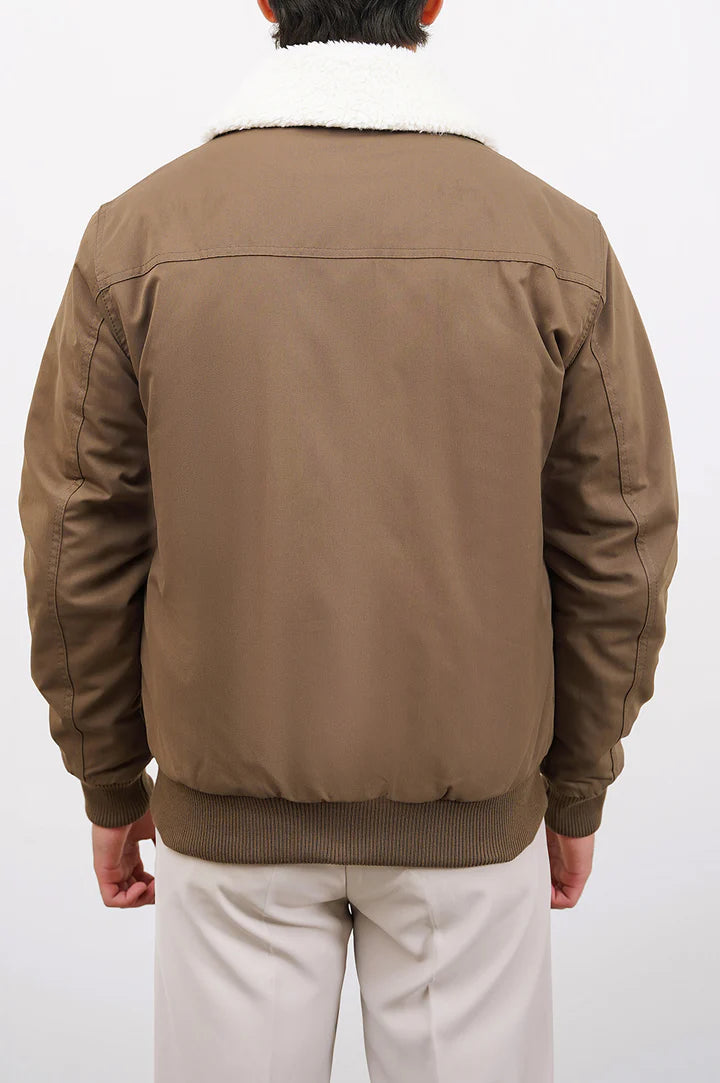 Warm jacket for men casual wool wear jacket