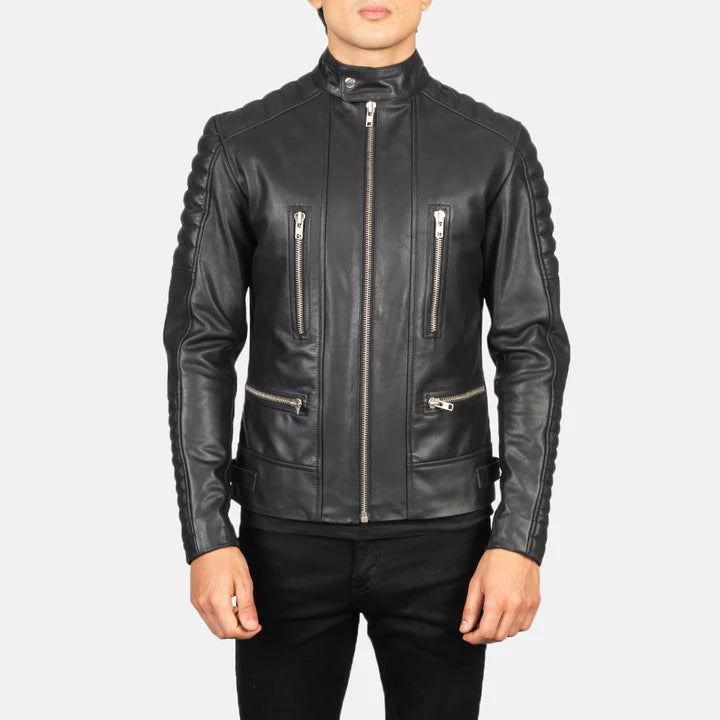 Leather jacket for men sheepskin Biker Design leather Jacket