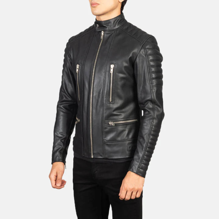 Leather jacket for men sheepskin Biker Design leather Jacket