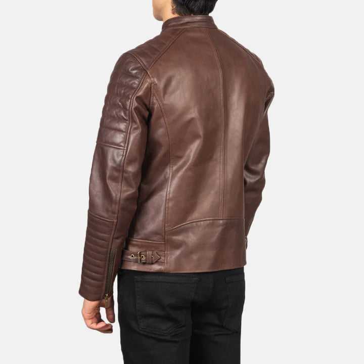 Leather jacket for men sheepskin Biker Design leather Jacket