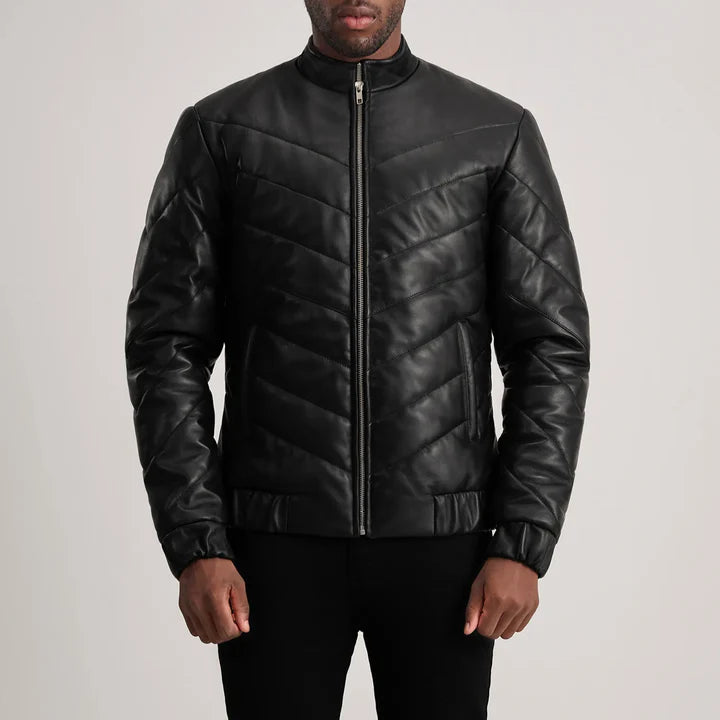 Black leather jacket designer leather jacket