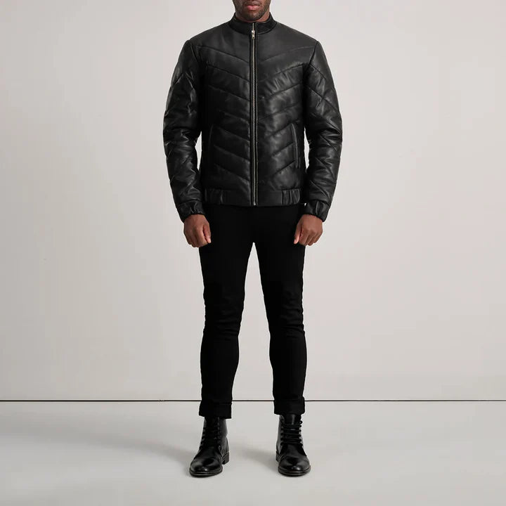Black leather jacket designer leather jacket
