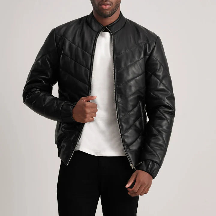 Black leather jacket designer leather jacket