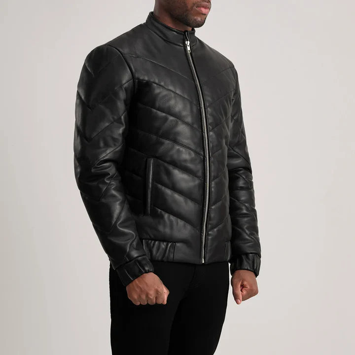 Black leather jacket designer leather jacket